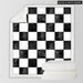 Chess Board Blankets For Beds Black And White Plush