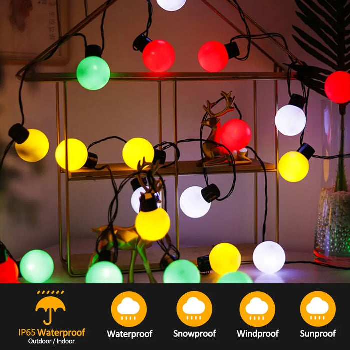 Christmas Light Smart Bluetooth Led Fairy Ball Festoon Lamp