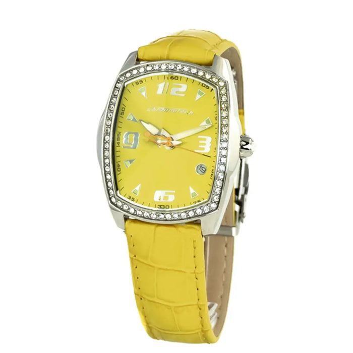 Chronotech Ct7504ls-05 Ladies Quartz Watch Yellow 35mm