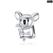 Zoo Collection Koala Panda Bear Charm Sterling Silver 925