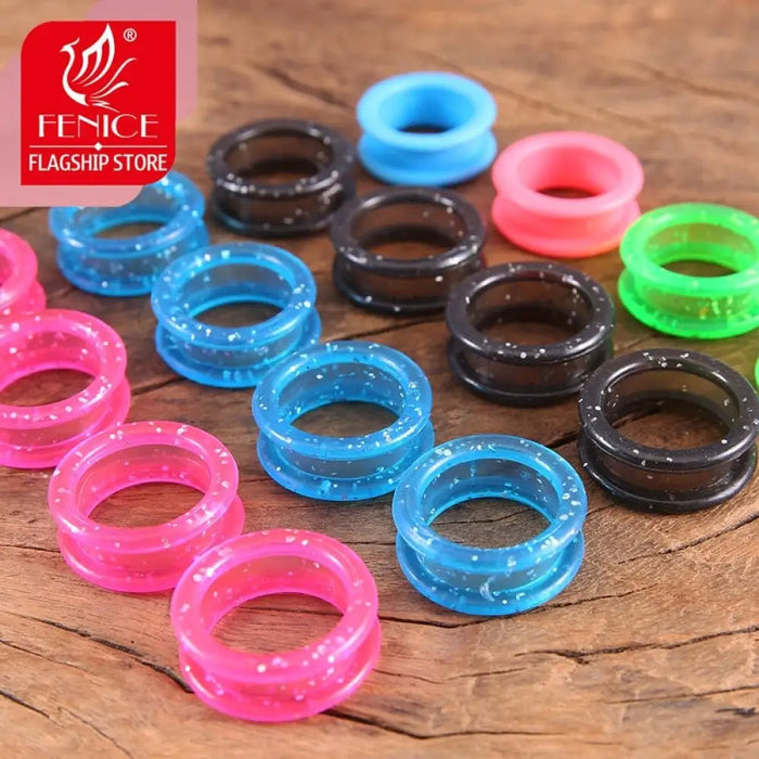 Colourful Silicon Rubber Grooming Scissors Ring Durable Hair