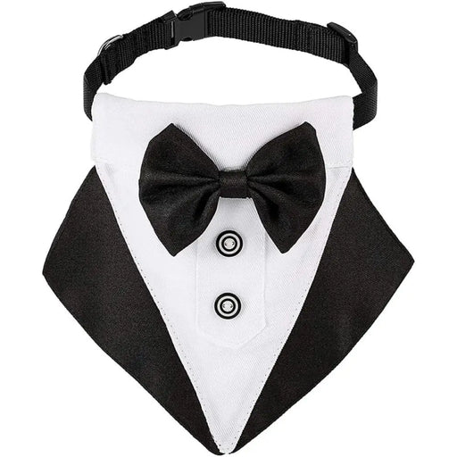 Comfortable Detachable Adjustable Tuxedo Pet Bandana