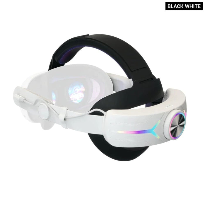 Compatible For Quest 3 With 8000Mah Battery Pack Extended Gaming Time Rgb Light Vr Head Strap