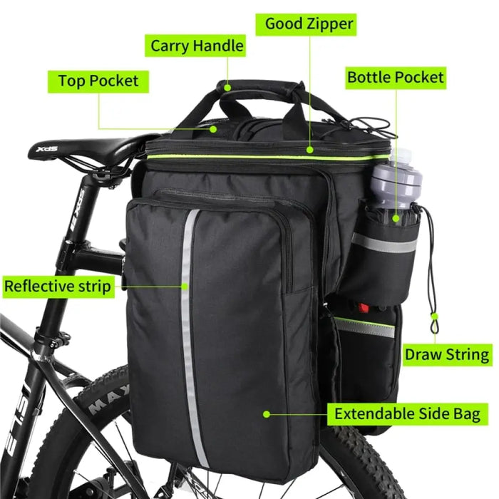 Convertible Design 3 In 1 Large Capacity Bicycle Bag