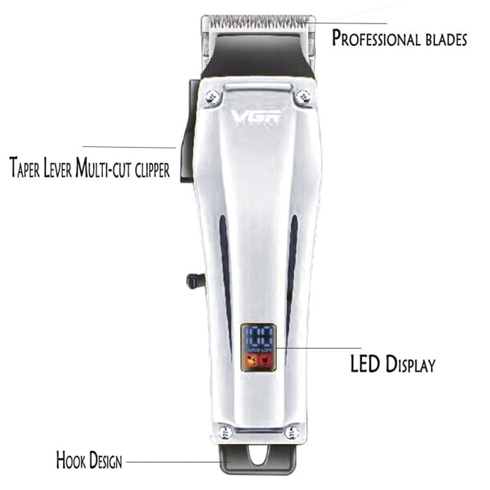 Cord/Cordless Electric Rechargeable Adjustable Hair Trimmer For Men