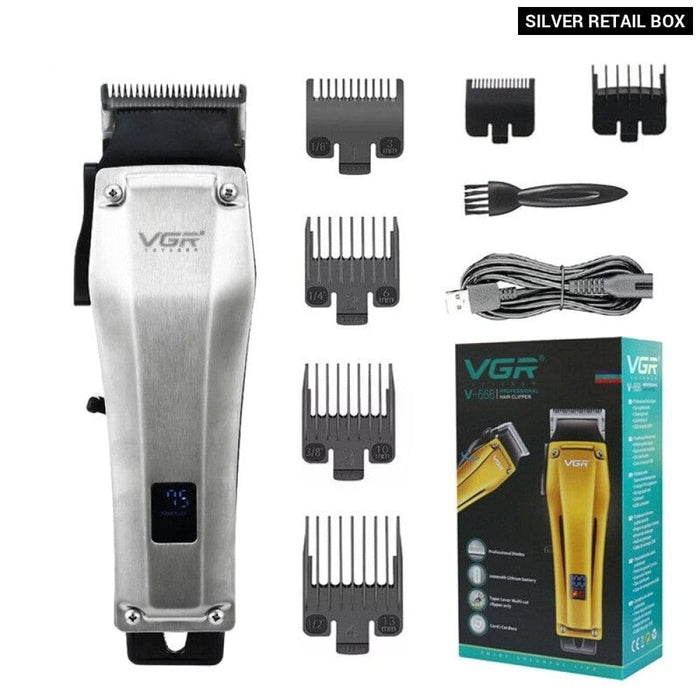 Cord/Cordless Electric Rechargeable Adjustable Hair Trimmer For Men