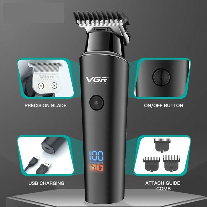 Cordless Usb Rechargeable Hair Clipper Set For Men