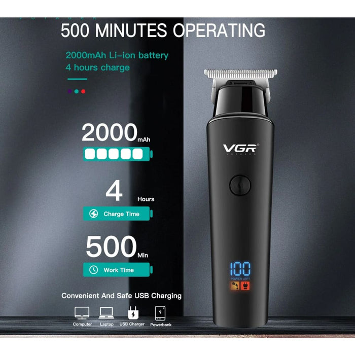 Cordless Usb Rechargeable Hair Clipper Set For Men