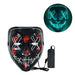 Cosplay Halloween Purge Mask Glowing Neon Led Masque