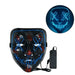 Cosplay Halloween Purge Mask Glowing Neon Led Masque