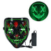 Cosplay Halloween Purge Mask Glowing Neon Led Masque