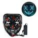 Cosplay Halloween Purge Mask Glowing Neon Led Masque