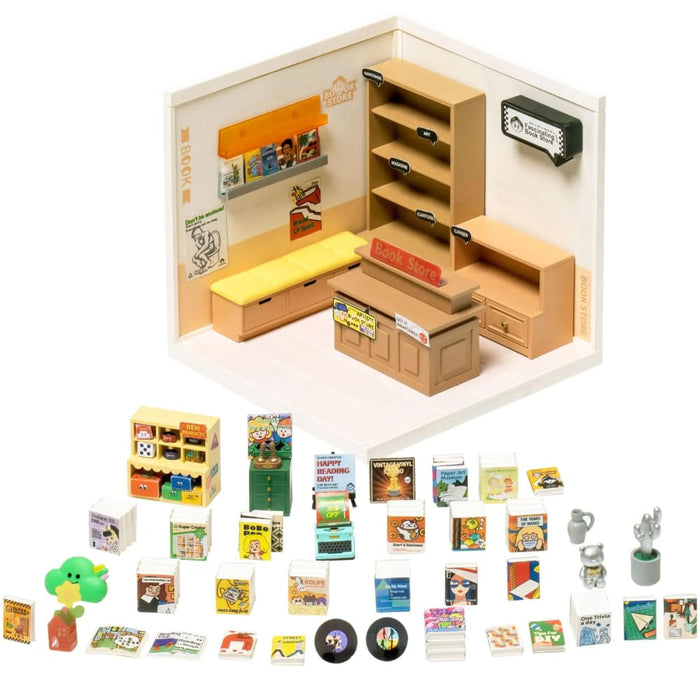 Create Plastic Buliding Blocks Diy Miniature House Kit For Kids And Adult 3D Puzzle Multi-Scene For Fun