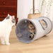 Crinkle Durable Cat Tunnel Hideaway With Ball Peek Hole