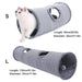 Crinkle Durable Cat Tunnel Hideaway With Ball Peek Hole