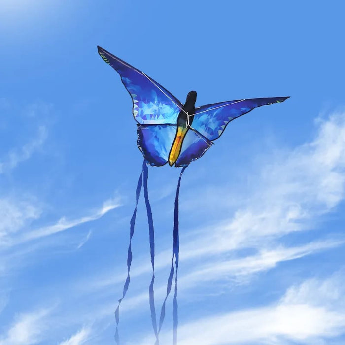 Crystal Butterfly Kite Beautiful Blue Kite Outdoor Fun Kite Flying Toys For Children Outdoor Sports Toys