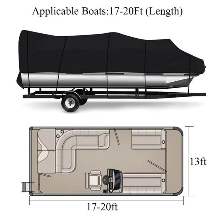 Customizable 210d Square Yacht Boat Cover Waterproof Anti-uv