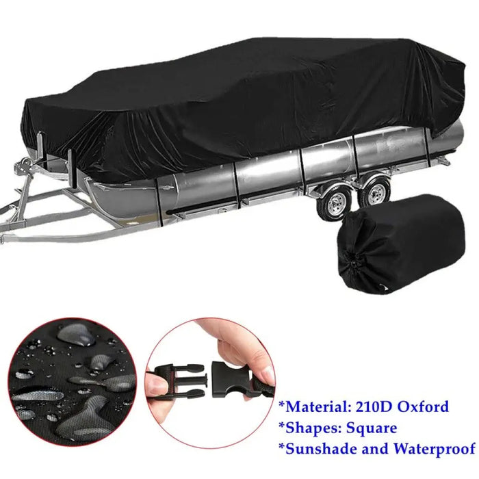 Customizable 210d Square Yacht Boat Cover Waterproof Anti-uv