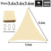 Customizable Beige Waterproof Sunshade Sail Garden Awning