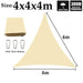 Customizable Beige Waterproof Sunshade Sail Garden Awning