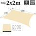 Customizable Beige Waterproof Sunshade Sail Garden Awning