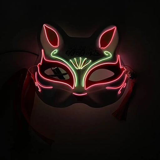 Cute Look Halloween Fox Masks Red And Yellow Colour