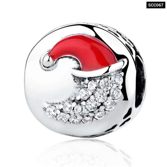 Cute Reindeer Metal Beads For Women 925 Sterling Plated