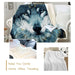 In The Darkness Wolf By Scandy Girl Furry Blanket Animal