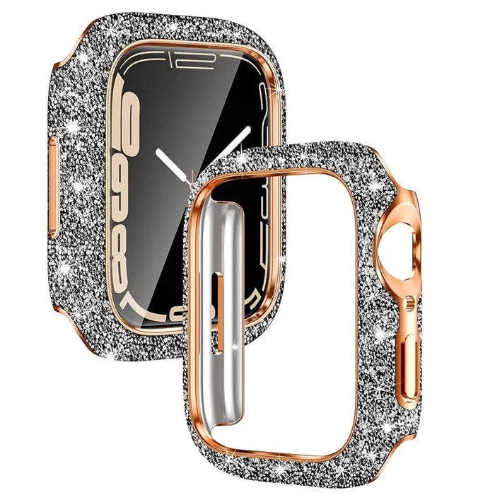 Diamond Glitter Pc Bumper Protective Case For Apple Watch