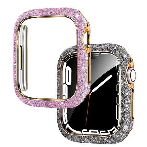 Diamond Glitter Pc Bumper Protective Case For Apple Watch