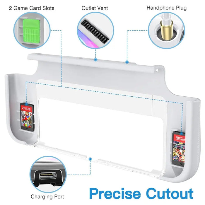 Dockable Tpu & Pc Protective Case Compatible With Nintendo