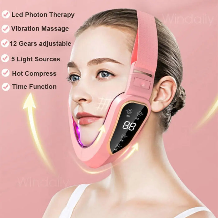 Led Double Chin v Face Shaped Cheek Lifting Vibration