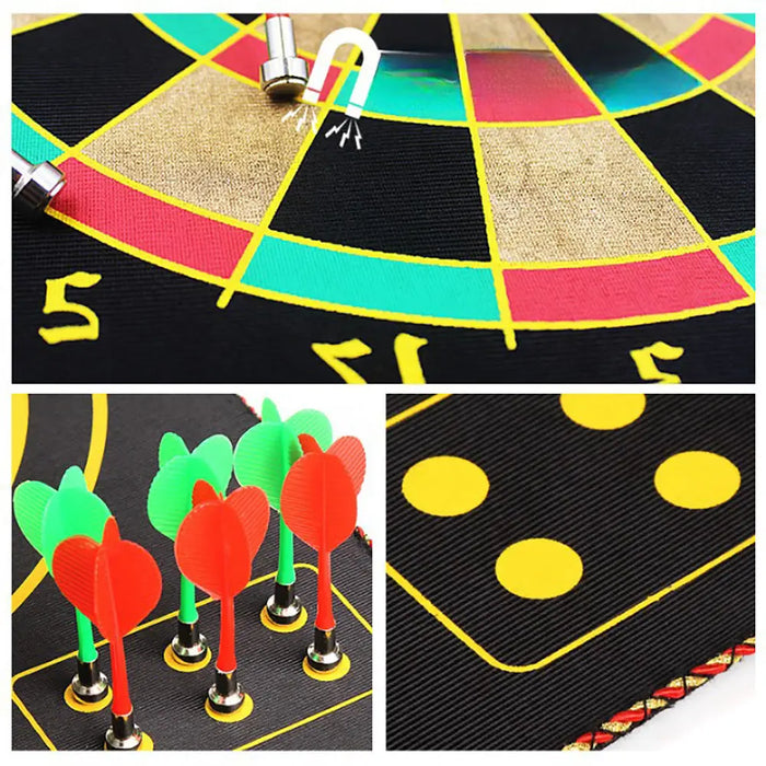 Double Sided Magnetic Dart Board Indoor Outdoor Games For