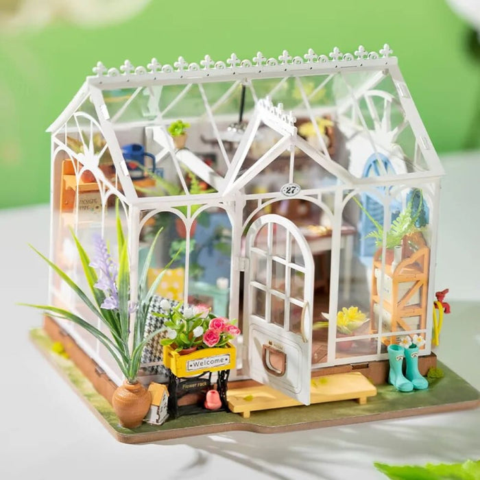 Dreamy Garden House Diy Miniature House Kit For Girls Teens Wooden Dollhouse Puzzle Easy Assembly Home Decor