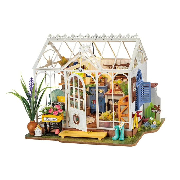 Dreamy Garden House Diy Miniature House Kit For Girls Teens Wooden Dollhouse Puzzle Easy Assembly Home Decor