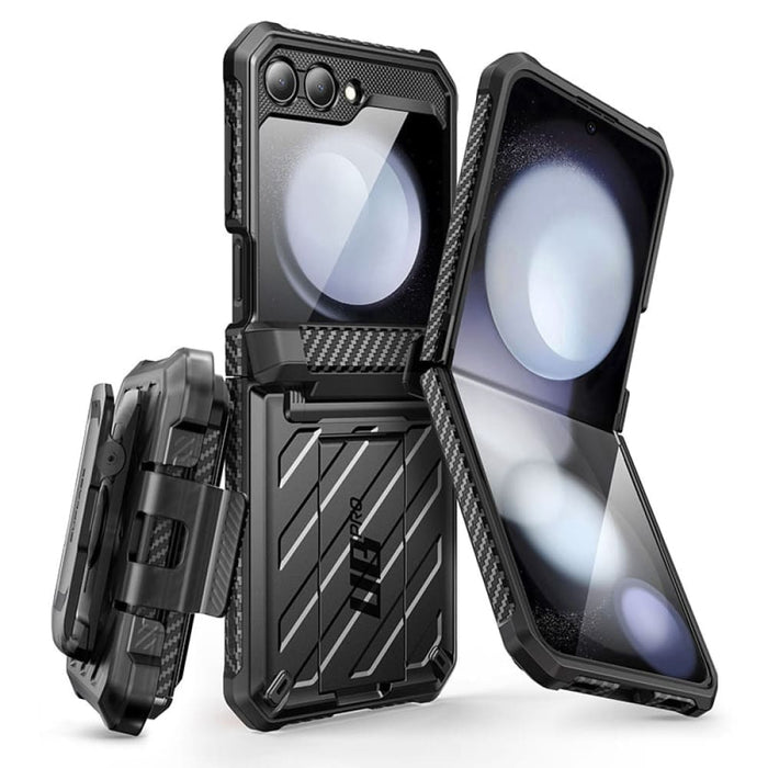 UB Pro Dual Layer Rugged Protective Case with Holster & Kickstand For Samsung Galaxy Z Flip