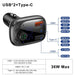 Dual Usb Quick Charge 4.0 For Fm Transmitter Bluetooth Car