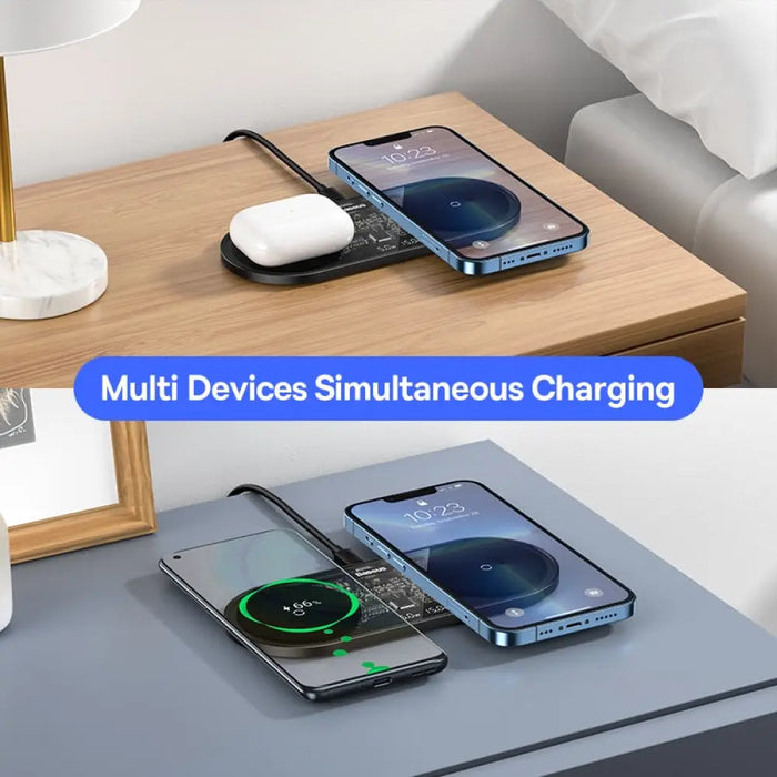 20w Dual Wireless Charger For Iphone 14 13 Airpod Pro