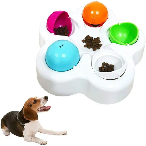 Durable Anti-slip Colorful Slow Feeding Treat Dog Puzzle