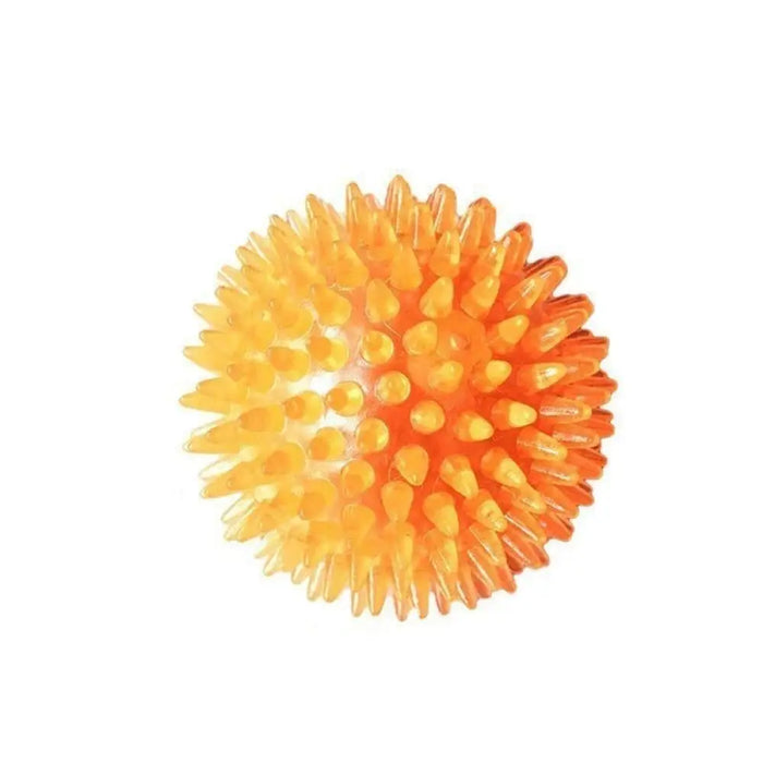 Durable Elastic Teeth Cleaning Squeak Chew Dog Ball Toy