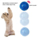 Durable Elastic Teeth Cleaning Squeak Chew Dog Ball Toy