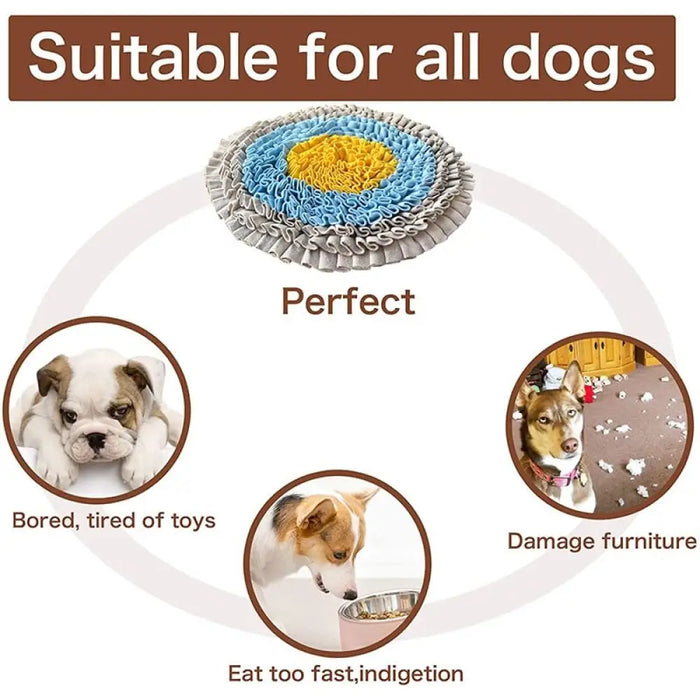 Durable Iq Food Dispensing Slow Feeding Dog Puzzle Snuffle