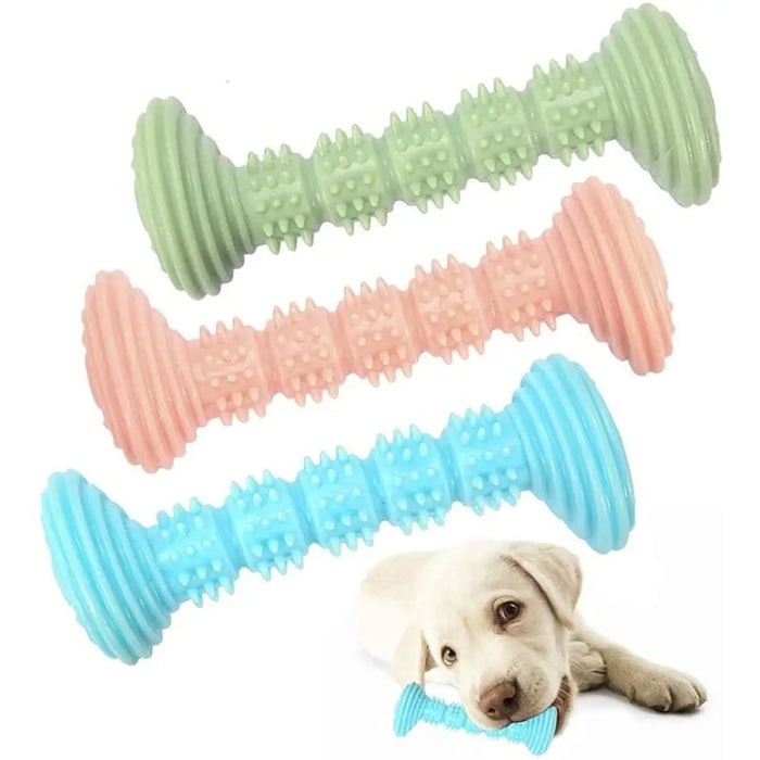 Durable Eco-friendly Dumbbell Shaped Dog Chew Toy For Small