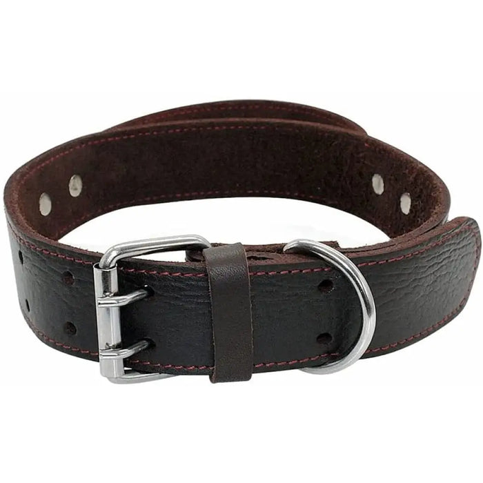 Durable Heavy Duty Leather Control Collar For Medium Large