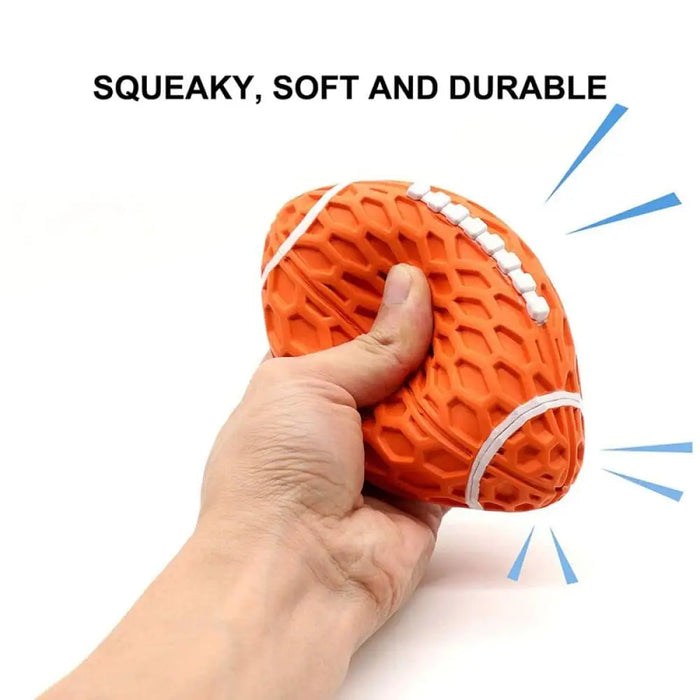 Durable Nontoxic Floatable Squeaky Rubber Chew Ball For Dogs