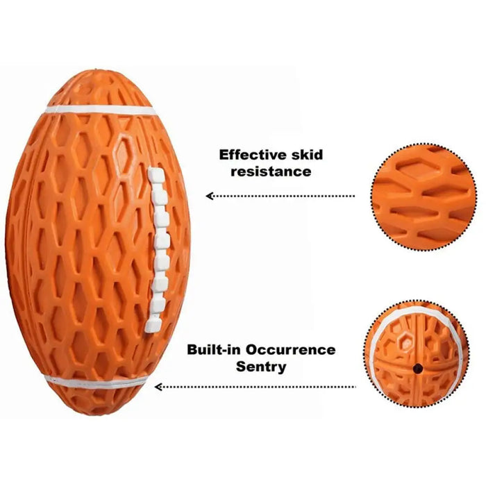 Durable Nontoxic Floatable Squeaky Rubber Chew Ball For Dogs