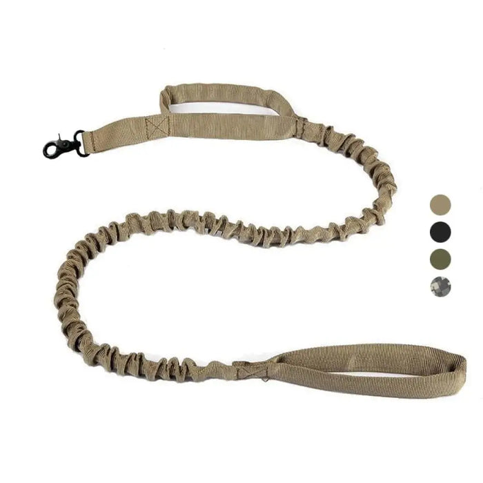 Durable Nylon Soft Padded Military Bungee Dog Training Leash