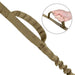 Durable Nylon Soft Padded Military Bungee Dog Training Leash