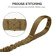 Durable Nylon Soft Padded Military Bungee Dog Training Leash