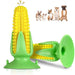 Durable Rubber Squeaker Corn Shaped Dog Chew Toy Teething